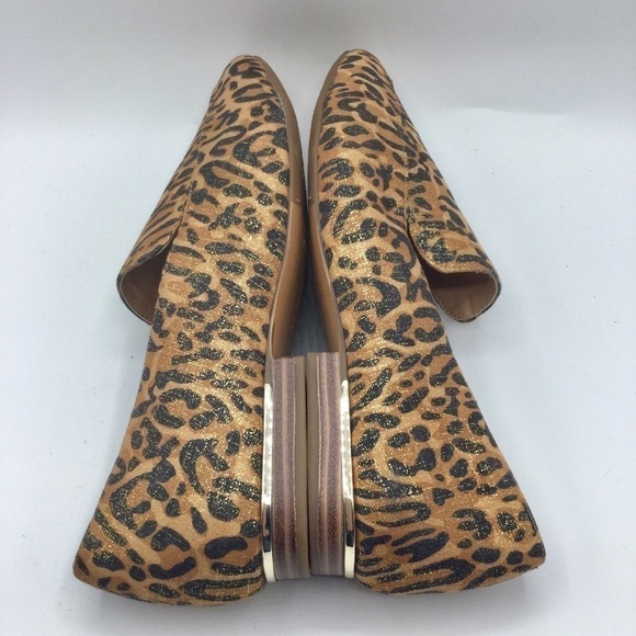 Alex Marie Barson Leopard Print Slip On Loafers - Picture 9 of 9